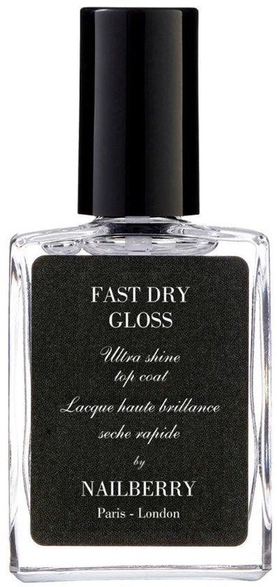Nailberry Fast Dry Gloss - Sneldrogende Vegan Topcoat voor Hoge Glans