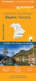 Germania Michelin Germany Southeast, Bavaria - Michelin Regional Map 546