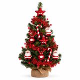 Kaemingk B.V. Sapin de Noël de table - 60 cm - Rouge - arbre artificiel