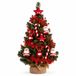 Kaemingk B.V. Sapin de Noël de table - 60 cm - Rouge - arbre artificiel