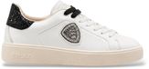 Blauer Victory sneakers van wit leer