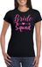 Bellatio Decorations Vrijgezellenfeest T-shirt dames - bride squad - zwart - roze glitter - bruiloft XL