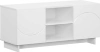 vidaXL Tv-meubel 90 x 34,5 x 40 cm Wit Bewerkt hout