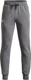 Under Armour UA Rival Fleece Joggers-GRY Garçon Pantalon de sport - Castlerock Light Heather - Blanc