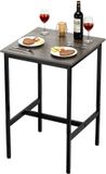 VEVOR Bartafel Hoge Tafel Bistrotafel Cocktailbar Eetkamer 610x610x914mm