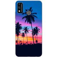 Huawei Honor 9X Lite Siliconen hoesje - ontwerp palmiers colores