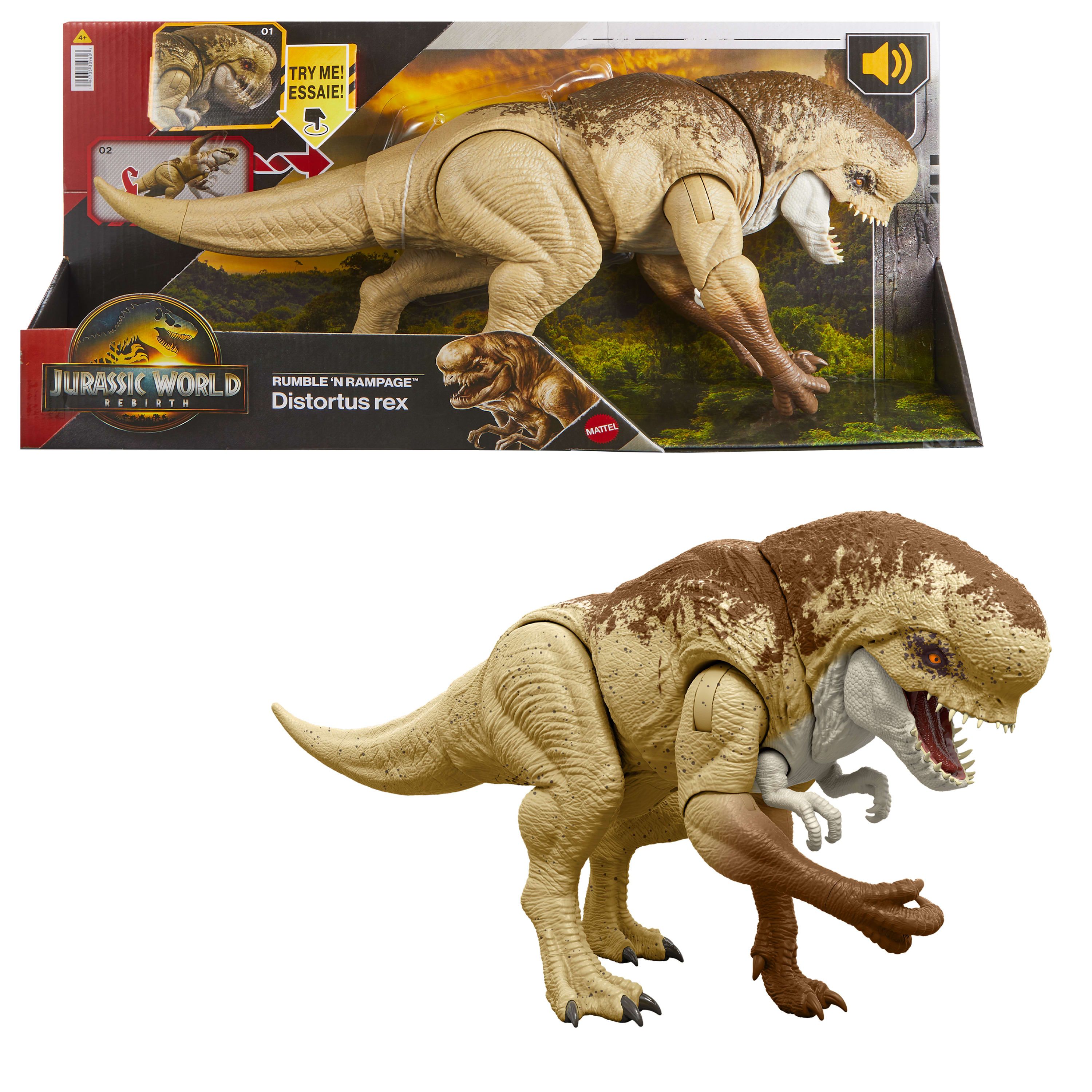 Jurassic World Rumble & Rampage Distortus rex - Toy Figure