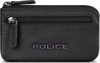 Police Sleuteletui Leder 11.5 cm - zwart