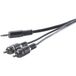 SpeaKa Professional SP-7869916 câble audio 5 m 2 x RCA 3.5mm Noir