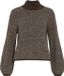 Vila Trui Vilory High Neck L/s Knit Top - Noo 14094181 Coffee Bean/eggnog Mel Dames Maat - XL