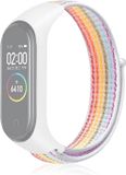 By Qubix Qubix Nylon Geweven Bandje Geschikt voor Xiaomi Mi Band 3 / 4 / 5 / 6 / 7 - Multicolor