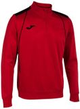 Joma Championship VII Sweatshirt met halve rits voor heren - Rood/Zwart - 3XL