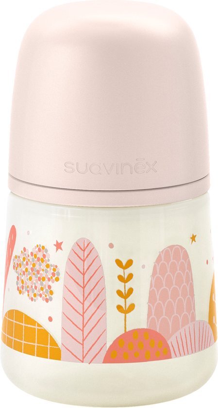 Suavinex Dreams Slow Flow Pink 150ml Silicone Fles SXSDX1083782