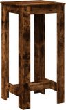 vidaXL Bartafel 51x50x103,5 cm bewerkt hout gerookt eikenkleur