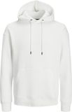 JACK & JONES Star basic sweat hood regular fit - heren hoodie katoenmengsel met capuchon - offwit
