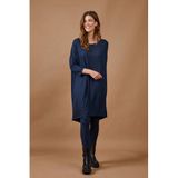 Didi Dames Loose dress 3/4 sleeves Dark blue maat 38
