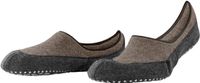 FALKE Cosyshoe Noppen op de zool wol huissokken heren bruin - maat 41-42