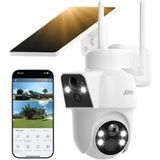Anran Caméra de surveillance solaire sans fil d'extérieur 4MP