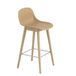 Muuto Fiber Barkruk - Houten Onderstel