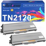 Brother Toner TN-2120, compatibel met Brother, 2 pièces, noir