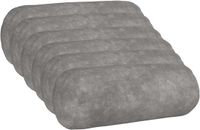 vidaXL - Kussensloop - 6 stuks - HEERLEN - Lichtgrijs - Ø 15 x 40 cm