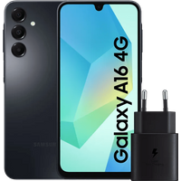 Samsung Galaxy A16 128GB Black 4G + Samsung 25W Charger Black