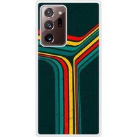 Samsung Galaxy Note Retro lines Verstevigd hoesje met sublimatie bedrukking