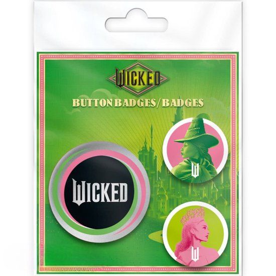 Wicked Abysse Corp Wicked Elphaba & Glinda Badge Pack (3x)