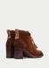 Hispanitas Bottine à lacets pour femme avec talon HI265065 C001 Marron daim avec imprimé cerf