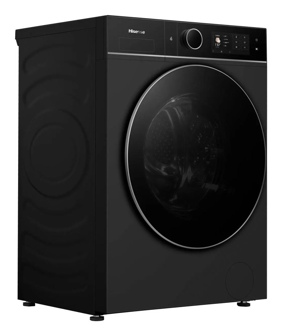 Hisense WD5I1245BBRH/BLX Was-droogcombinatie Vrijstaand 12kg/8kg Zwart