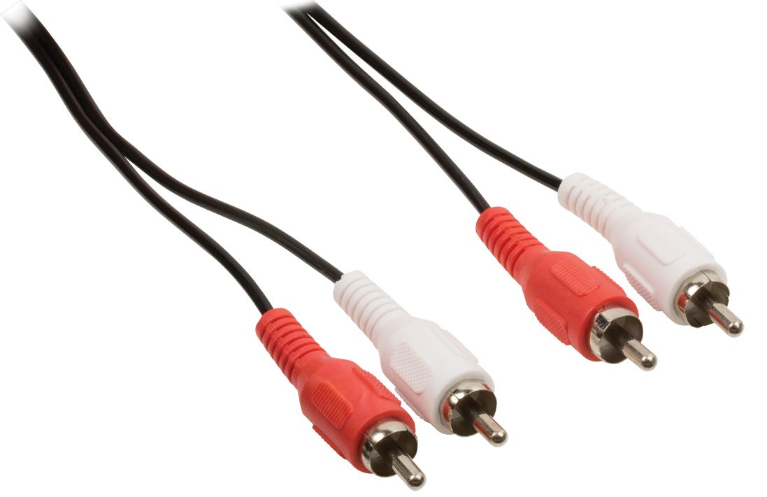 Valueline VLAP24200B15 - Audio kabel - 1,5 m - Zwart/Wit/Rood