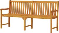 Banc de jardin sans marque Acacia - Banc d'extérieur - 180 cm - Marron