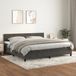 Maison Exclusive - Sommier à lattes de lit et matelas Velours gris foncé 200x200cm
