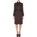 Moschino Trench Coat en nylon avec logo intégral Marron Taille : 38