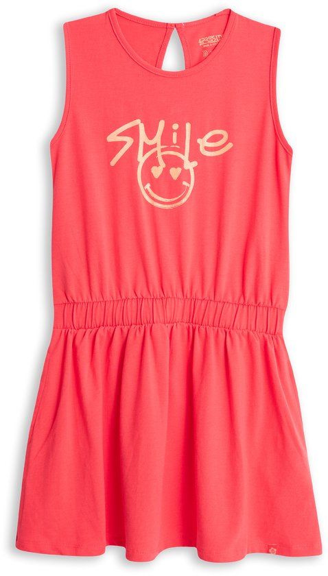4PRESIDENT Meisjes jurk - Mid red fluor - Maat 92