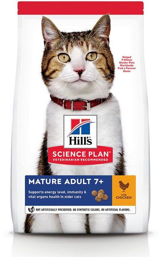 Hill's Science Plan Mature Adult 7+ met Kip 10 kg