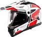 LS2 MX702 Pioneer II Hill Wit Rood Adventure Helm - Maat XS
