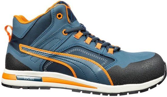 PUMA Crosstwist Mid werkschoenen - blauw - S3 - maat 44 - EAN: 4051428062862