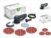 Festool RO 150 FEQ-Plus ROTEX-excentrische schuurmachine met tandwieloverbrenging, 720 W, 5 mm slag (571805) in Systainer + 150x Rubin-schuurschijven