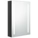 VidaXL Badkamerkast met spiegel en LED 50x13x70 cm glanzend zwart