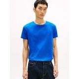 Tommy Hilfiger T-Shirt STRETCH SLIM FIT einfarbig, casual, slim fit, Baumwollmischung, Rundhalsausschnitt