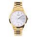 Q&Q C10A-044PY Montre bracelet pour homme en acier doré, analogique, quartz, 3 ATM