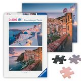 Ravensburger Griekenland & Italië 2 x 1000 stukjes puzzel