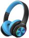 PowerLocus - pwl-pled-blackblue - Kinder Hoofdtelefoon - Bluetooth - Over-ear - 30 uur batterijduur - Inklapbaar - Meerkleurig