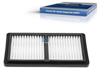 DT SPARE PARTS Filtre de remplacement pour système de ventilation du carter moteur, référence 7.74104, compatible avec IVECO EuroTrakker, dimensions : 262 mm, 139 mm, 28 mm
