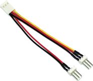 InLine 33433 ventilator-adapterkabel, 3-polige Molex aansluiting naar 2x 3-polige Molex stekker
