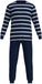 TOM TAILOR - pyjamaset lang stripes blauw & wit