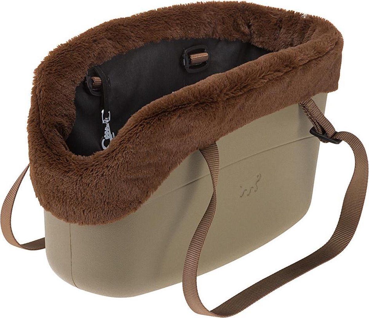 Ferplast With-Me Winter Hondendraagtas - 21,5 x 43,5 cm - Rubber - Bruin