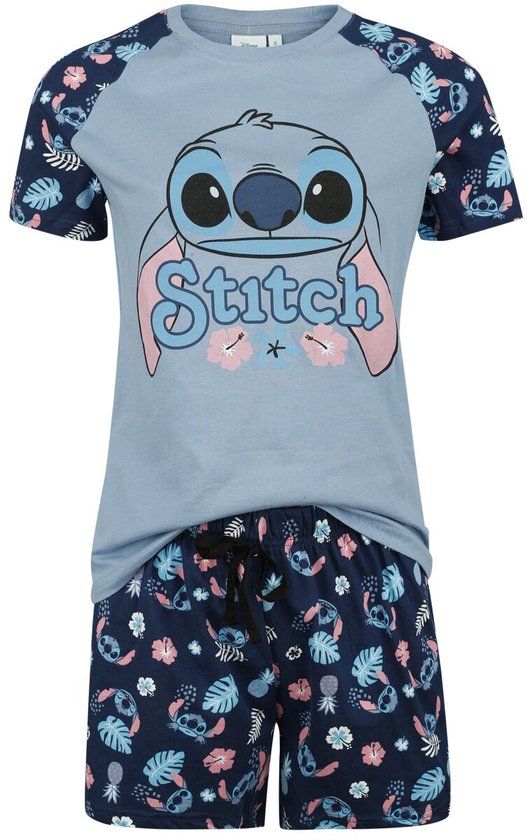 Lilo & Stitch Weird But Cute Pyjama blauw Katoen