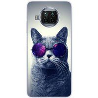 Xiaomi Mi 10T Lite Cat met bril Siliconen hoesje